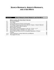 search warrants, arrests warrants, and other writs - Texas Municipal ...