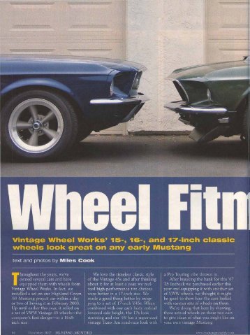 Mustang Monthly - December 2007 - Vintage Wheel Works