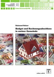 Budget und Rechnungsabschluss in meiner Gemeinde - Planet-Verlag