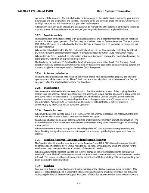 User Manual Dual C or Quad Ku Band TVRO Antenna (9497B-21)