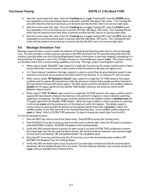 User Manual Dual C or Quad Ku Band TVRO Antenna (9497B-21)