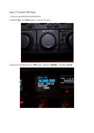 Yaesu FT Dx-9000 Maintenance Menu - EA1DDO