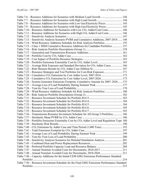 PacifiCorp 2007 Integrated Resource Plan (May 30, 2007)