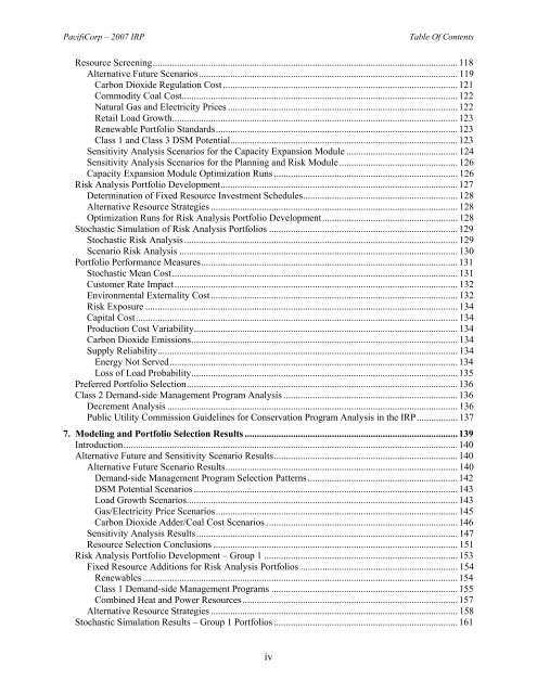 PacifiCorp 2007 Integrated Resource Plan (May 30, 2007)