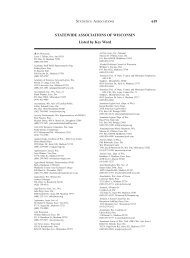 2001-2002 Wisconsin Blue Book: Statistics - Associations