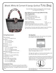 Black, White & Currant II Large Quilted Tote Bag - Henry Glass & Co