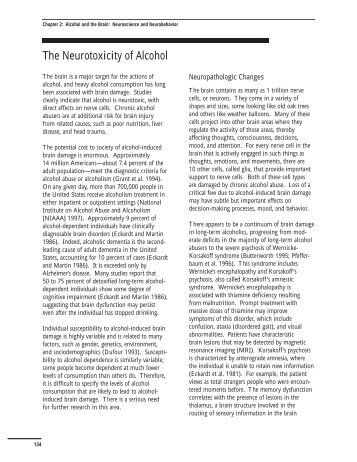 The Neurotoxicity of Alcohol - NIH Portal Maintenance