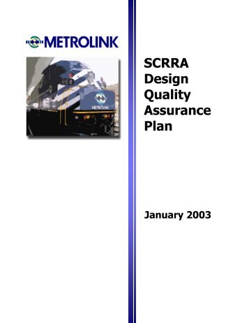 SCRRA Design Quality Assurance Plan - Metrolink