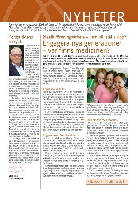 NYHETER - Fonus