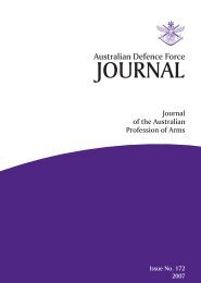 ISSUE 172 : Mar/Apr - 2007 - Australian Defence Force Journal