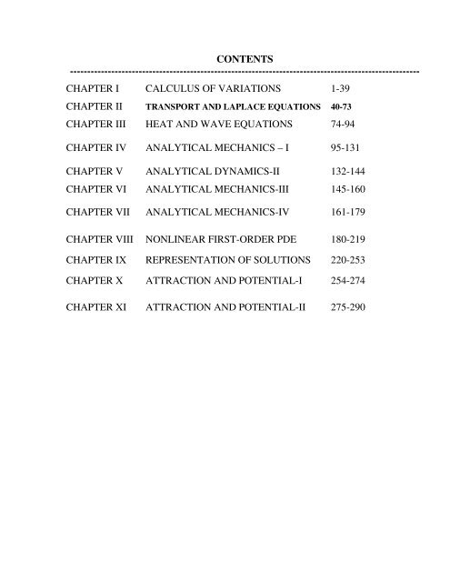 Partal Diff Equations