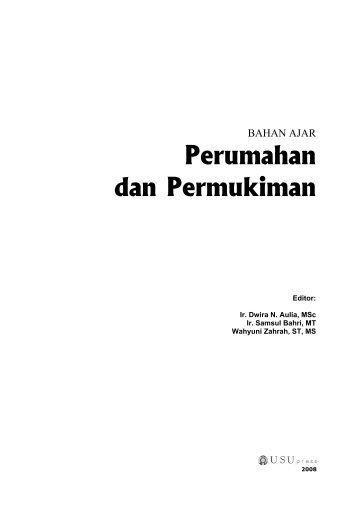 Perumahan dan Permukiman - USUpress - Universitas Sumatera ...
