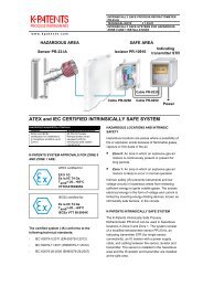 PR-23 ATEX and IEC Certified Intrinsically Safe System ... - K-Patents