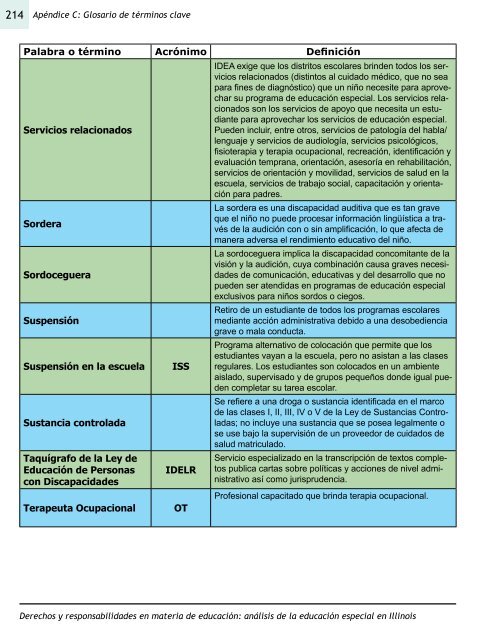 anÃƒÂ¡lisis de la educaciÃƒÂ³n especial en Illinois - District 65