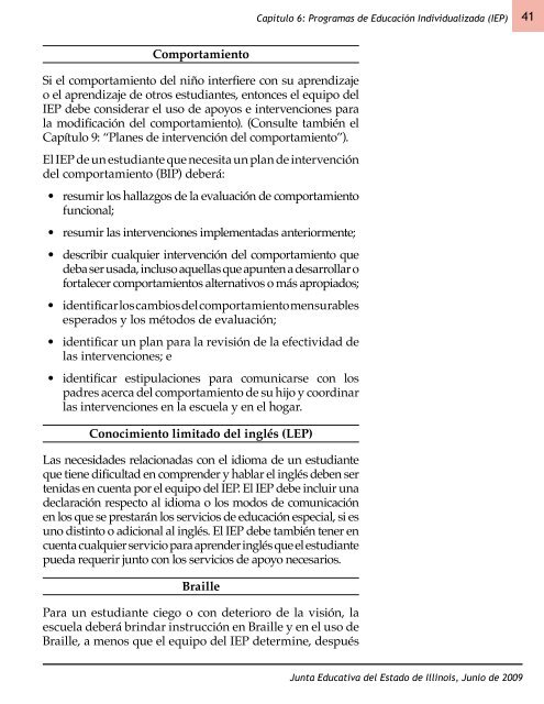 anÃƒÂ¡lisis de la educaciÃƒÂ³n especial en Illinois - District 65