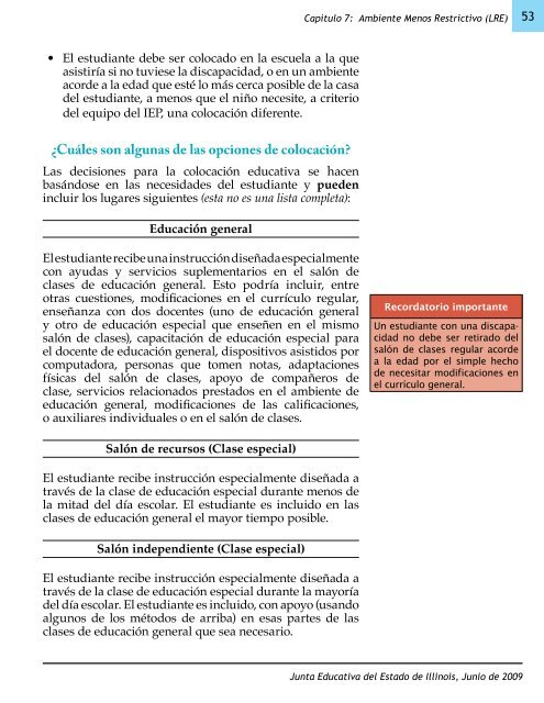 anÃƒÂ¡lisis de la educaciÃƒÂ³n especial en Illinois - District 65