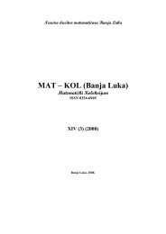 MAT – KOL (Banja Luka) - International Mathematical Virtual Institute