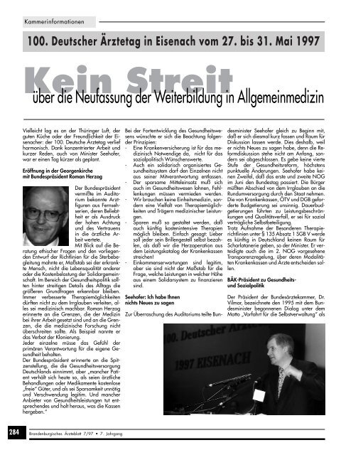 Brandenburgisches Ãrzteblatt 7/1997 - qs- nrw