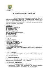 ACTA SESION DEL CONCEJO MUNICIPAL - Temuco