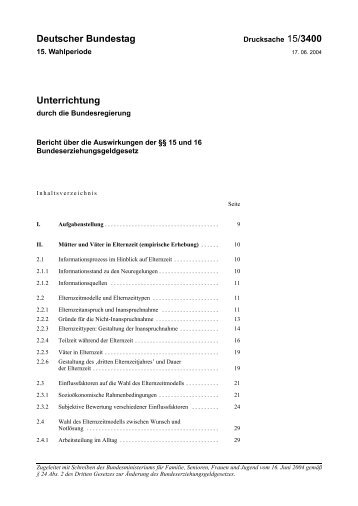 Deutscher Bundestag Unterrichtung - Juris