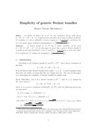 Simplicity of generic Steiner bundles - Dipartimento di Matematica e ...