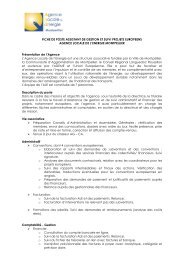 FICHE DE POSTE ASSISTANT DE GESTION ET ... - ALE-Montpellier