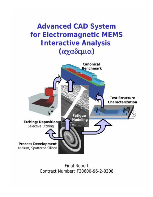 Advanced CAD System for Electromagnetic MEMS Interactive Analysis