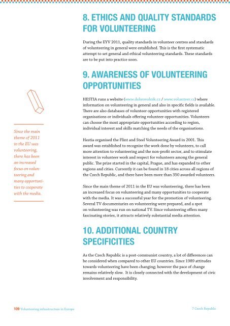 VOLUNTEERING INFRASTRUCTURE