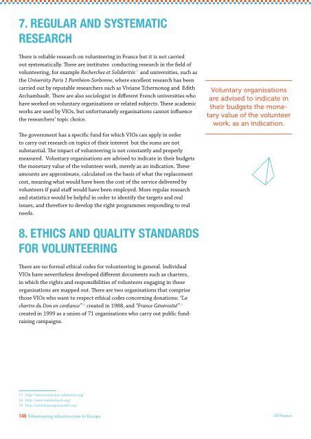 VOLUNTEERING INFRASTRUCTURE