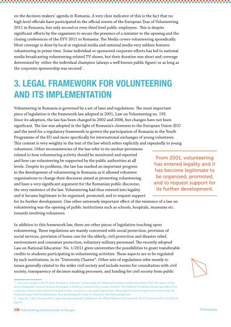 VOLUNTEERING INFRASTRUCTURE