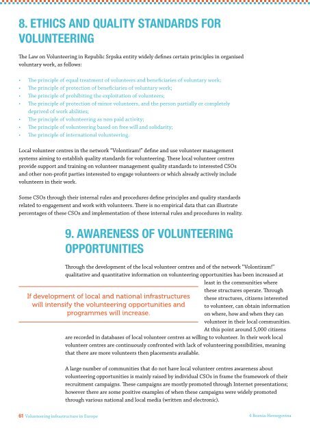 VOLUNTEERING INFRASTRUCTURE