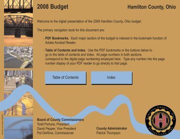 2008 Budget - Hamilton County, Ohio