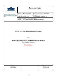 Technical specification - SESAME