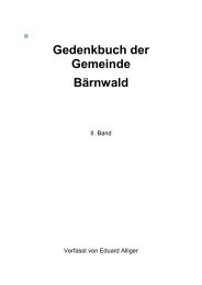 Gedenkbuch der Gemeinde BÃ¤rnwald - BÃ¤rnwald-Neratov