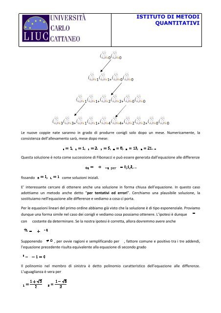 Corso sperimentale di Matematica per l'Economia e la Finanza