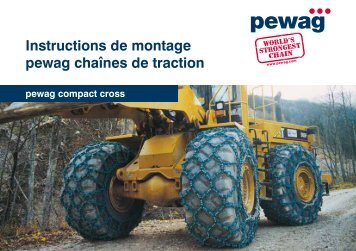 Instructions de montage pewag chaînes de traction