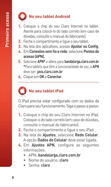 Saiba mais - Claro