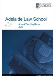 Associate Teacher Programme - the Adelaide Law School