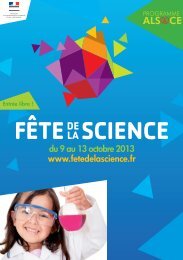 Programme - Jardin des Sciences - Université de Strasbourg