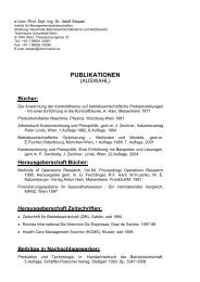 PUBLIKATIONEN - IMW - Technische UniversitÃ¤t Wien