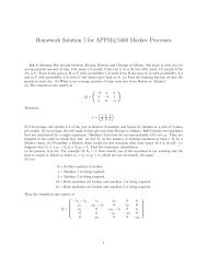 Homework Solution 7 for APPM4/5560 Markov Processes - cribME!