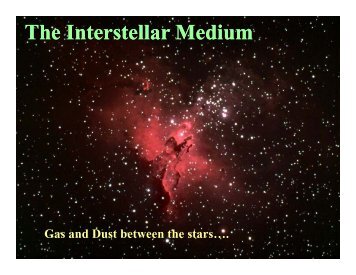 The Interstellar Medium Interstellar Medium