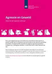 Flyer: Agressie en Geweld: Waar let de ... - Inspectie SZW