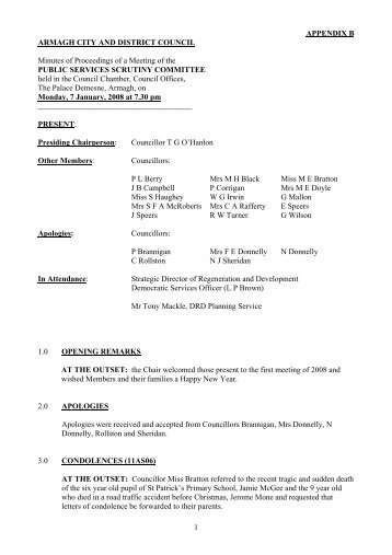 PSSC-08-01-LB - Armagh City and District Council