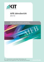 AIFB Jahresbericht 09/10 - Institut AIFB - KIT