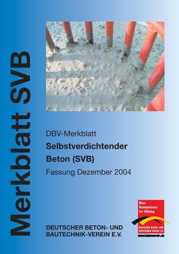 Selbstverdichtender Beton (SVB) - Deutscher Beton- und ...