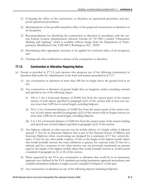 MCAS Miramar Airport Land Use Compatibility Plan - San Diego ...