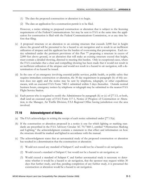 MCAS Miramar Airport Land Use Compatibility Plan - San Diego ...