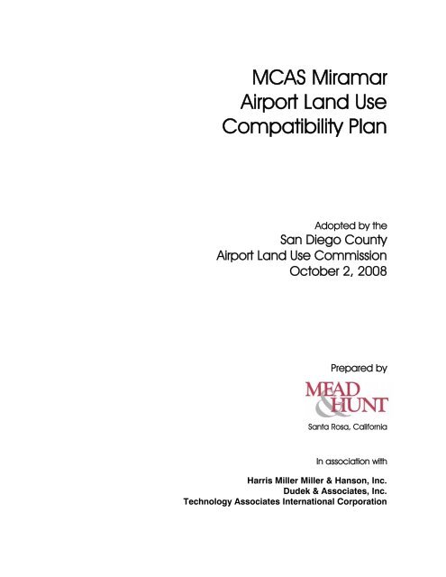 MCAS Miramar Airport Land Use Compatibility Plan - San Diego ...