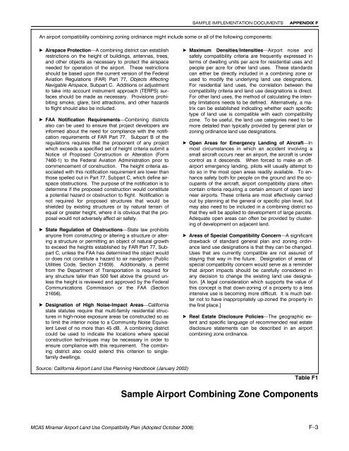 MCAS Miramar Airport Land Use Compatibility Plan - San Diego ...